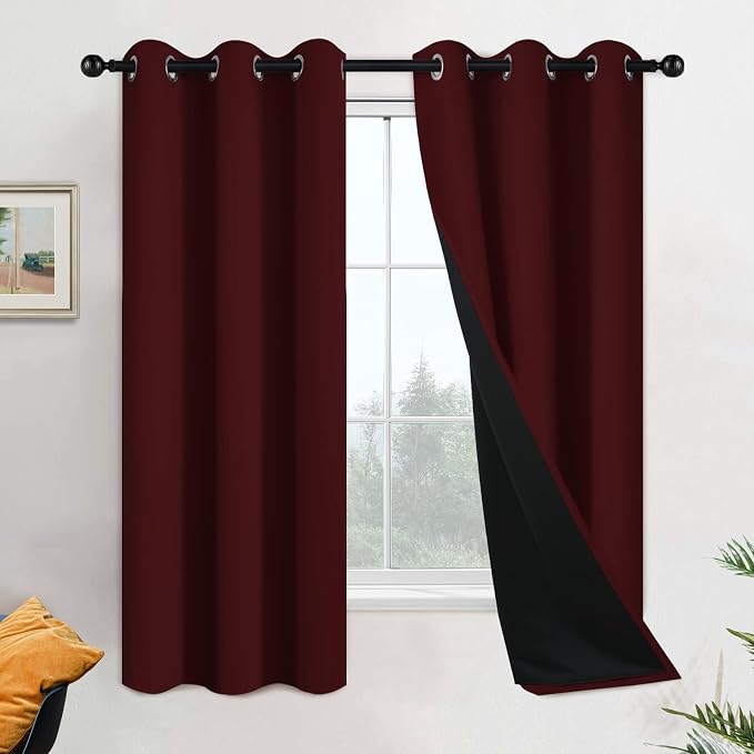 Yakamok 63 Inch Length 100% Blackout Curtains by Yakamok