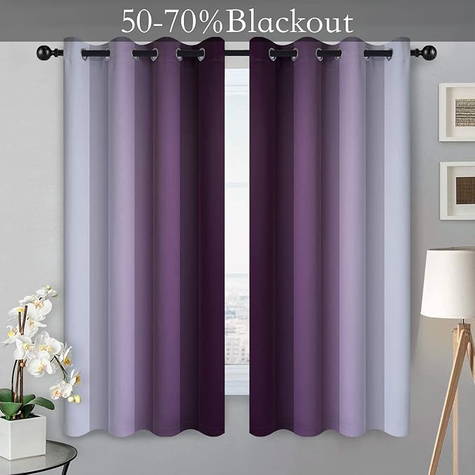 SimpleHome Ombre Room Darkening Curtains - Image 2