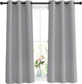 NICETOWN Blackout Silver Grey Curtains 48 inch Length by NICETOWN