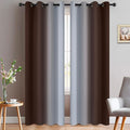Yakamok 84 Inch Length Thermal Insulated Gradient Color Ombre Curtains by Yakamok