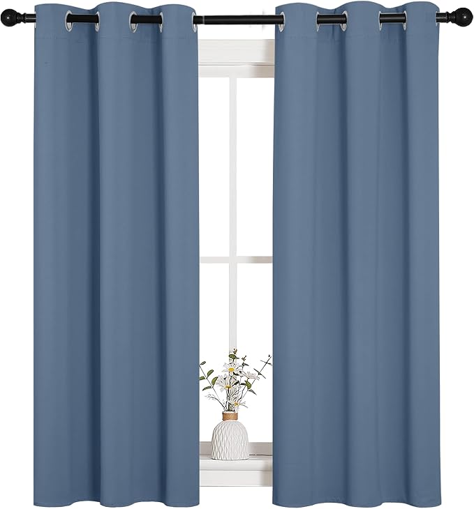 NICETOWN Kitchen Curtains with Grommet Top, Privacy & Room Darkening Thermal - Image 2