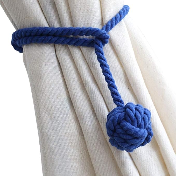 Melaluxe 4 Pack Curtain Tiebacks by Melaluxe
