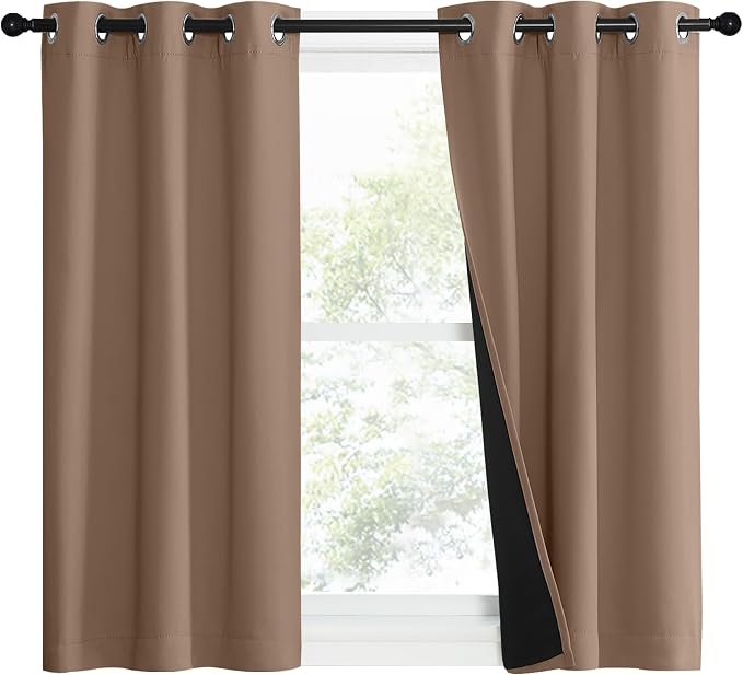 NICETOWN 100% Blackout Curtains Thermal, Noise Reduction and Privacy Curtains - Image 2