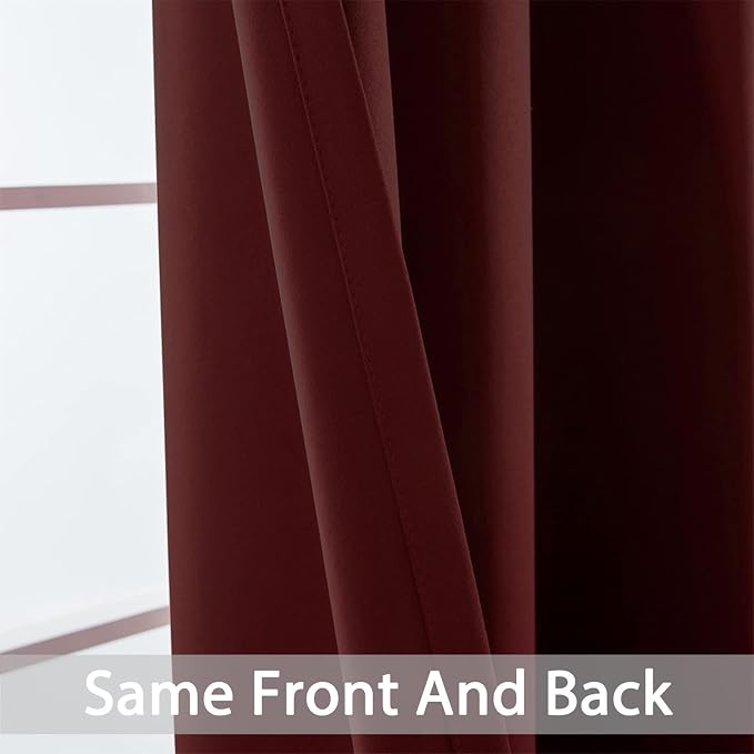 Yakamok Blackout Curtains Room Darkening Thermal Insulated Window Panels - Image 3