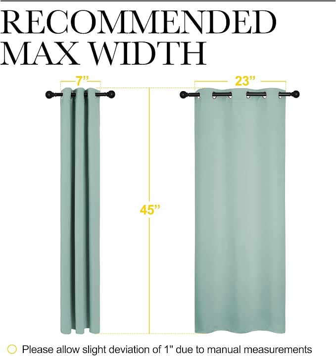 NICETOWN Thermal Insulated Curtains Blackout Draperies, Window Treatment Solid - Image 7