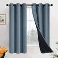 Yakamok 100% Blackout Lined Panels, Thermal Insulated Blackout Curtains by Yakamok