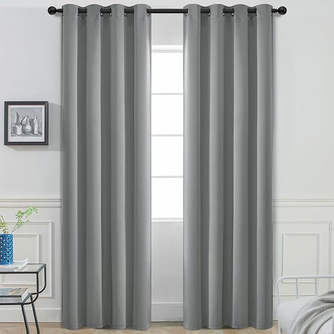 Yakamok Dove Grey Room Darking 90 Inch Length 2 Panel Sets by Yakamok