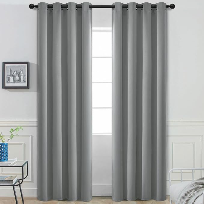 Yakamok Dove Grey Room Darking 108 Inch Length 2 Panel Sets by Yakamok