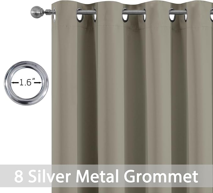 Yakamok Premium Room Darkening Thermal Insulated Curtains - Image 2