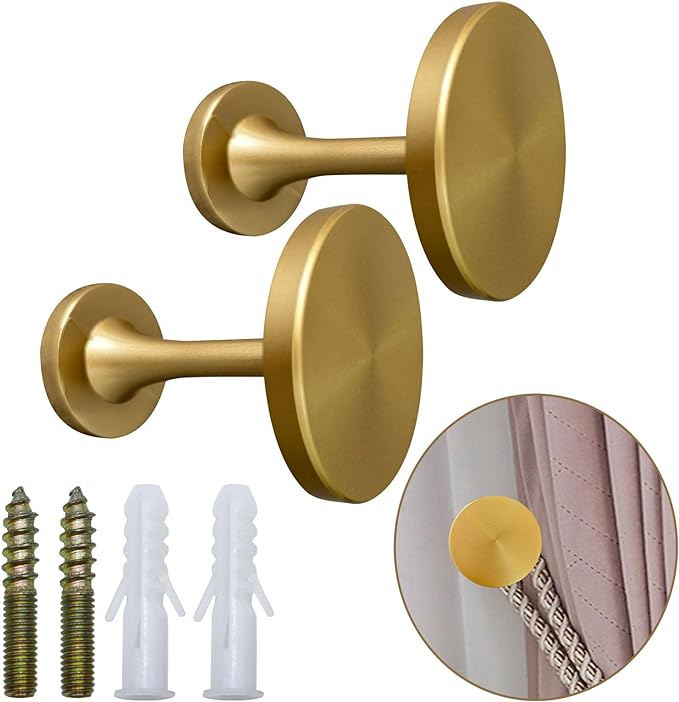Curtain Tiebacks 2 Pack Curtain Holdbacks Zinc Alloy Curtain Tiebacks Wall by Shonmogar