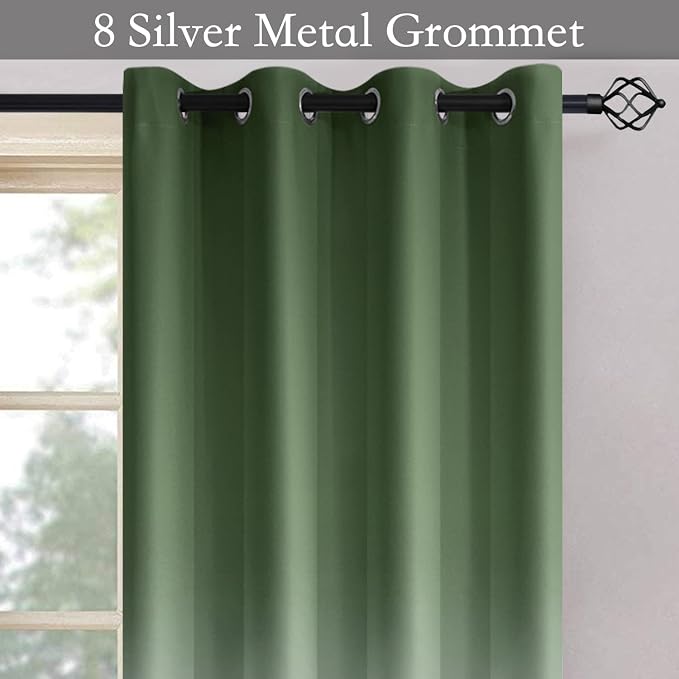 SimpleHome Ombre Room Darkening Curtains - Image 2
