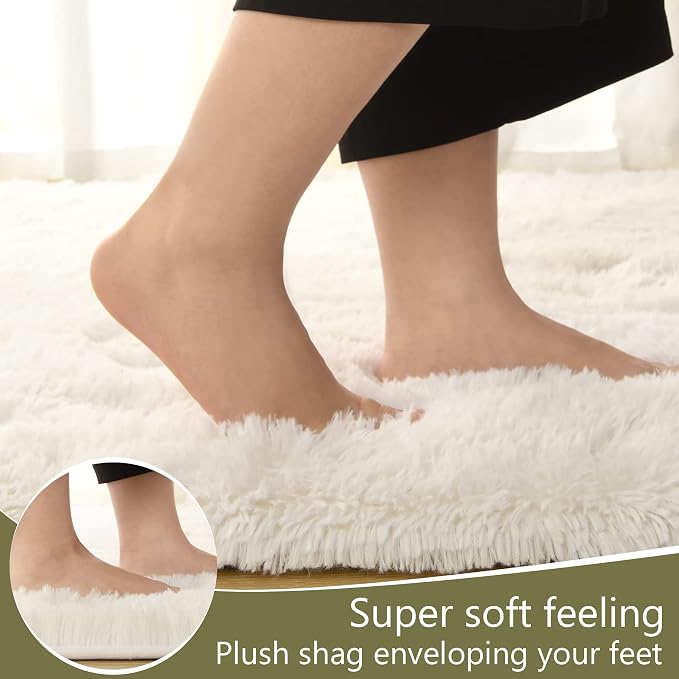 LOCHAS Ultra Soft Indoor Modern Area Rugs Fluffy Living Room Carpets - Image 5