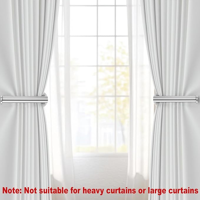 4pcs Curtain Holdbacks, Screw-in Curtain Tiebacks Curtain Tie Backs Curtain - Image 3