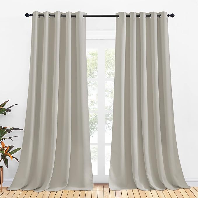 NICETOWN Bedroom Curtains Blackout Drapery Panels, 2 Panels, 70 x 108 inches by NICETOWN