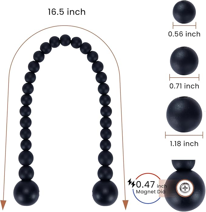 KLOGTSIND Magnetic Curtain Tiebacks, Curtain Tie Backs - Image 3