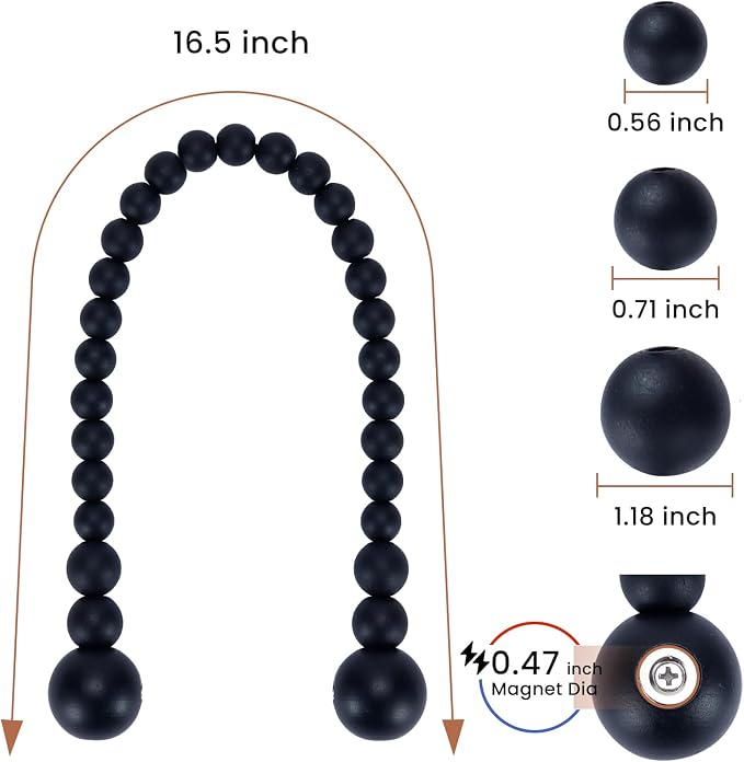 KLOGTSIND Magnetic Curtain Tiebacks, Curtain Tie Backs - Image 3