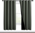 NICETOWN 100% Blackout Window Curtain Panels, Full Light Blocking Drapes by NICETOWN