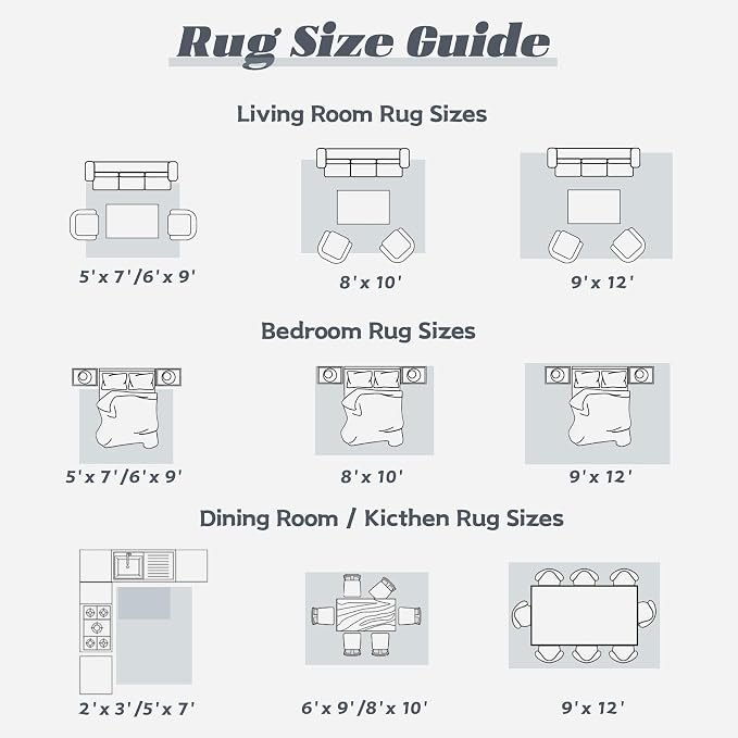 Area Rug 8x10 Washable Rug, Vintage Boho Medallion Rugs Non-Slip Soft Low Pile - Image 8
