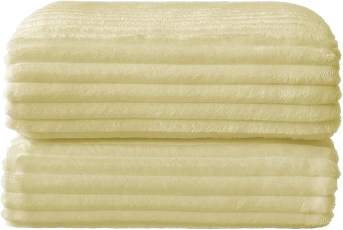 BEDELITE Fleece Blanket Twin Size – 3D Ribbed Jacquard Soft and Warm Decorative - Image 8