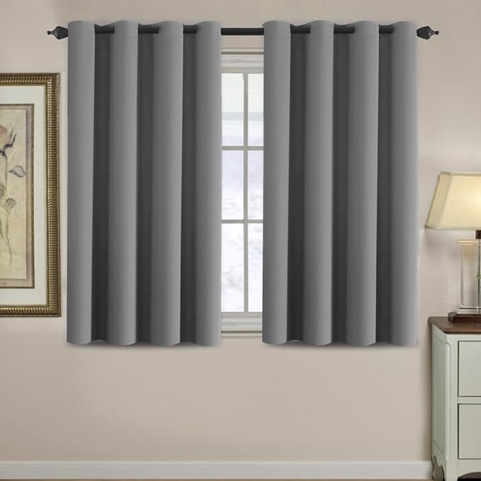H.VERSAILTEX Blackout Curtain for Living Room Small Window Kitchen Blackout by HVERSAILTEX