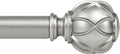 KAMANINA Curtain Rods for Windows 48 to 84 Inch, Antique Silver Heavy Duty by KAMANINA