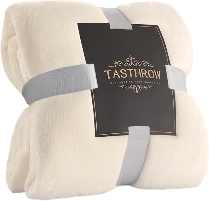 TASTHROW Large Flannel Fleece Throw Blanket, 60×80 Inch by TASTHROW