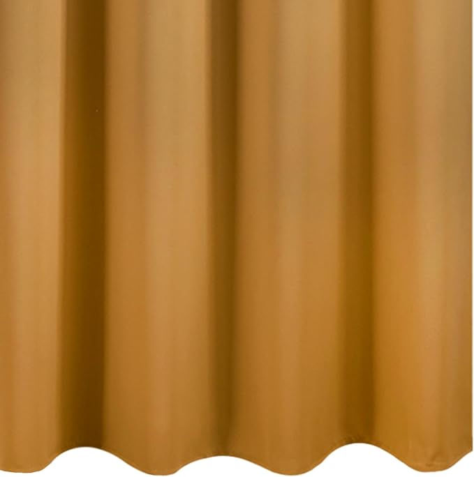LEMOMO Mustard Yellow Thermal Blackout Curtains/52 x 45 Inch/Set of 2 Panels - Image 8