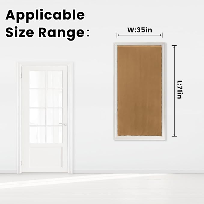 Self Adhesive Curtains, Stick Curtain Blackout Shades Window Cover Curtains - Image 7