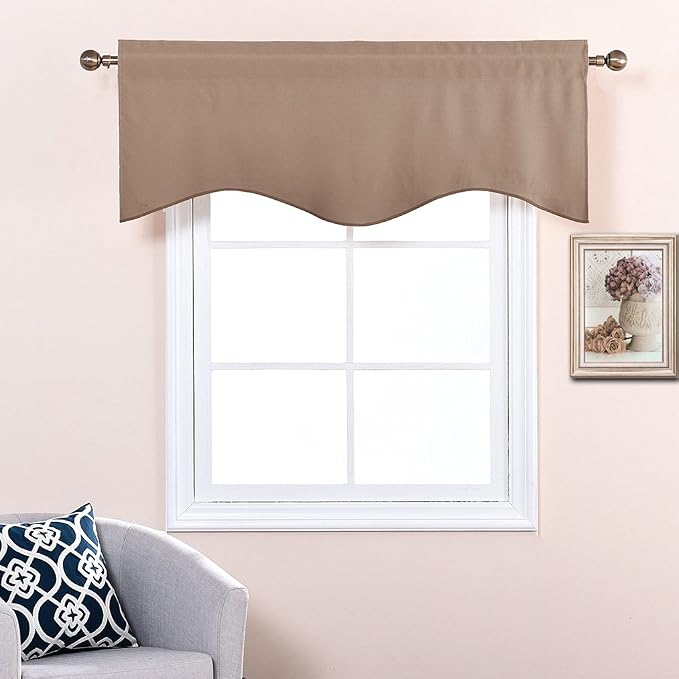 NICETOWN Blackout Valances Short Curtains - Image 4