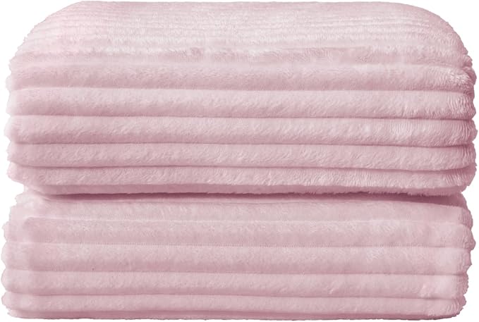 BEDELITE Fleece Throw Blanket for Couch – 3D Ribbed Jacquard Soft and Warm - Image 8