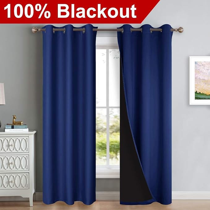 NICETOWN Complete 100% Blackout Curtains, Thermal Insulated & Energy Efficiency - Image 2
