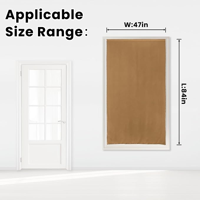 Self Adhesive Curtains, Stick Curtain Blackout Shades Window Cover Curtains - Image 7