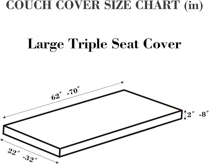 Couch Covers for 3 Cushion Sofa Pet Friendly Couch Cushion Covers Universal - Image 2