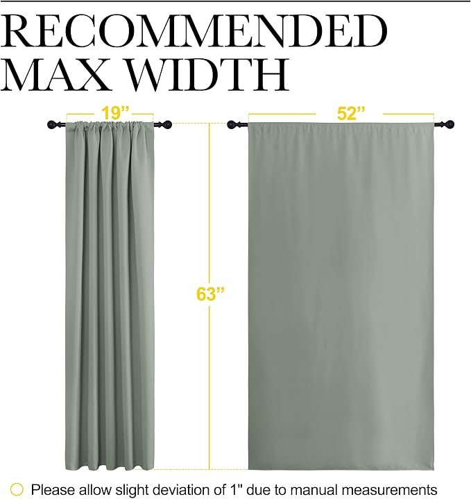 NICETOWN Window Curtains Blackout Drapes - Image 7
