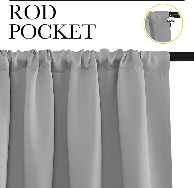 NICETOWN RV Blackout Curtains for Camper Windows, Short Room Darkening Drapes - Image 3