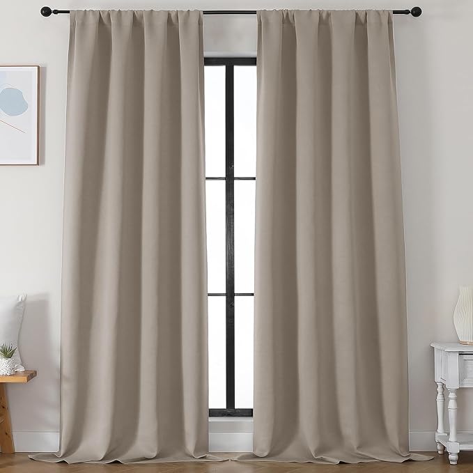 Simplebrand Stone Blackout Curtains by Simplebrand