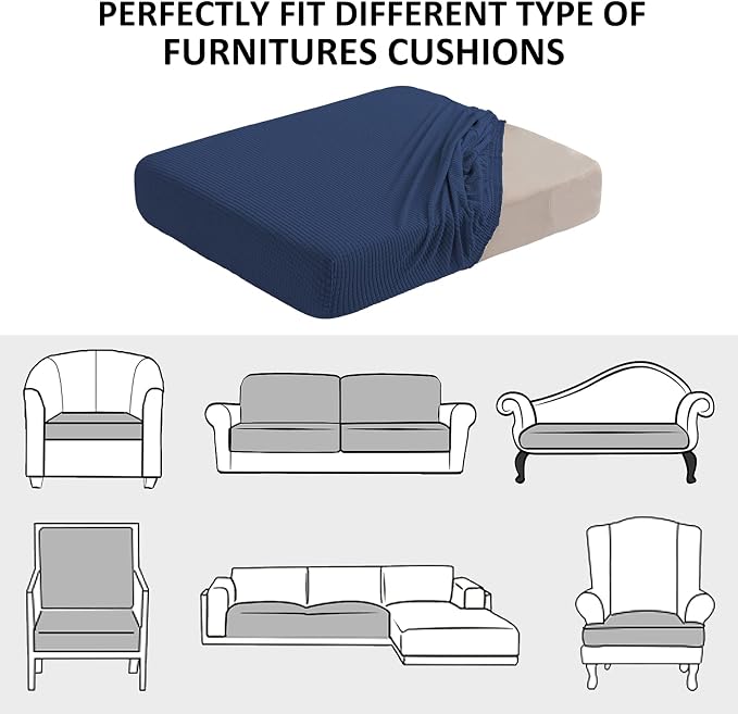 Water Repellent Sofa Seat Cushion Covers Stretch Furniture Protector Slip Covers - Image 8