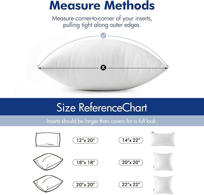 MIULEE Pillow Insert 12x20 Inch, Decorative Rectangle Throw Pillow Insert - Image 5