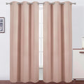 LEMOMO Blush Thermal Blackout Curtains/38 x 84 Inch/Set of 2 Panels Room by Lemomo