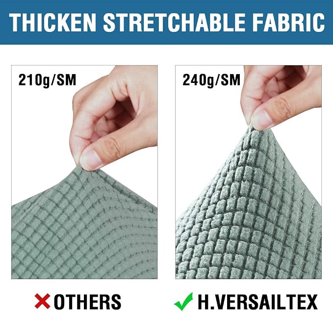 H.VERSAILTEX 4 Piece Stretch Sofa Covers - Image 3