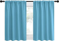 NICETOWN Kitchen Curtains, Teal Blue, Short Blackout Curtains & Drapes by NICETOWN