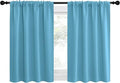 NICETOWN RV Blackout Curtains for Camper Windows, Teal Blue, Short Blackout by NICETOWN