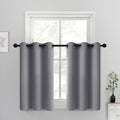 Yakamok Grey Blackout Curtains Room Darkening Thermal Insulated Grommet top by Yakamok