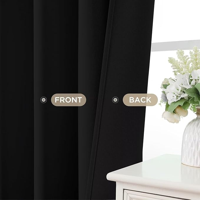 Joydeco Blackout Curtains for Bedroom, Noise Reducing Energy Saving Thermal - Image 9
