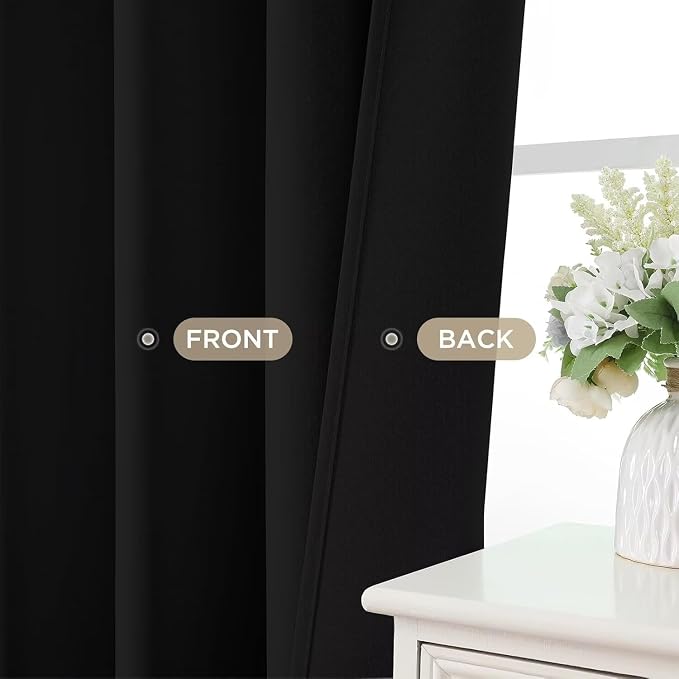 Joydeco Blackout Curtains 108 Inch Long 2 Panels Set, Room Darkening Thermal - Image 9