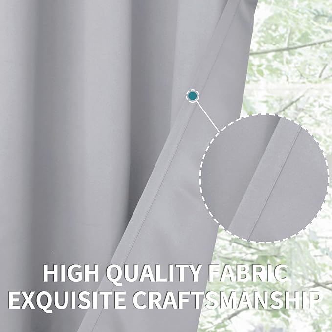 BGment Room Darkening Curtains 120 Inches Long - Image 7
