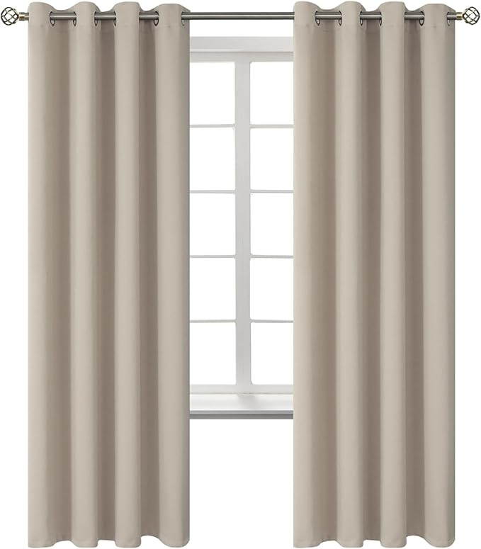 BGment Room Darkening Curtains 72 Inches Long by BGment