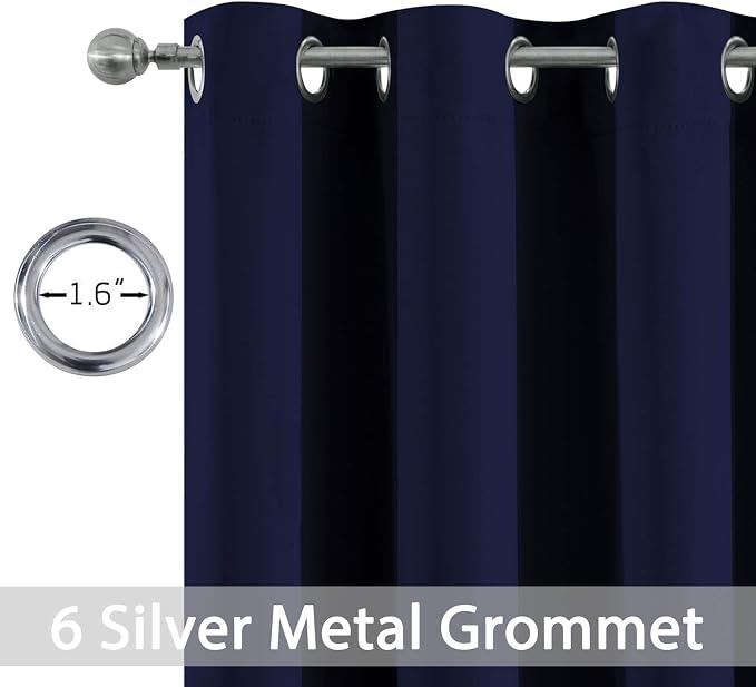 Yakamok 63 Inch Length Blackout Curtains - Image 3
