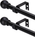 GXOACKJ 2 Pack Black Curtain Rods by GXOACKJ