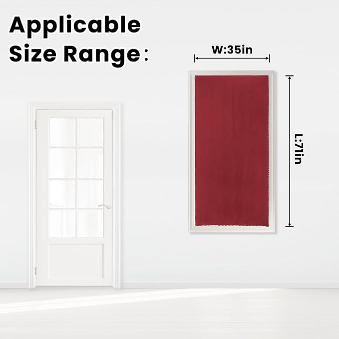 Self Adhesive Curtains, Stick Curtain Blackout Shades Window Cover Curtains - Image 7